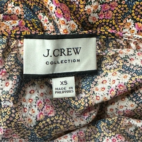 J. Crew Collection tie-sleeve button-front top in Ratti® prism floral Size XS - Picture 6 of 10